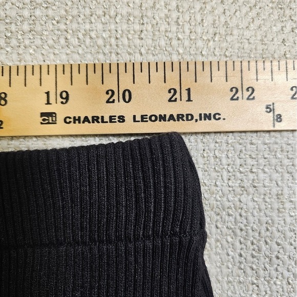 Vince Black Women's Ribbed Knit Sweater Skirt A-line Heavy and Soft Size XL - Picture 7 of 8